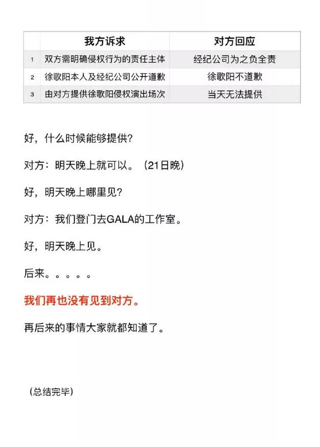 中國好聲音學員徐歌陽版權侵權翻唱不認錯，Gala微博公開批評