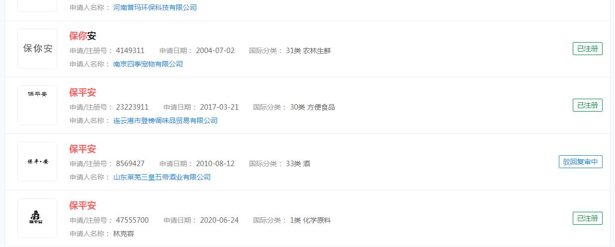大鵬新片《保你平安》首曝預(yù)告，“保你平安”申請(qǐng)商標(biāo)了嗎