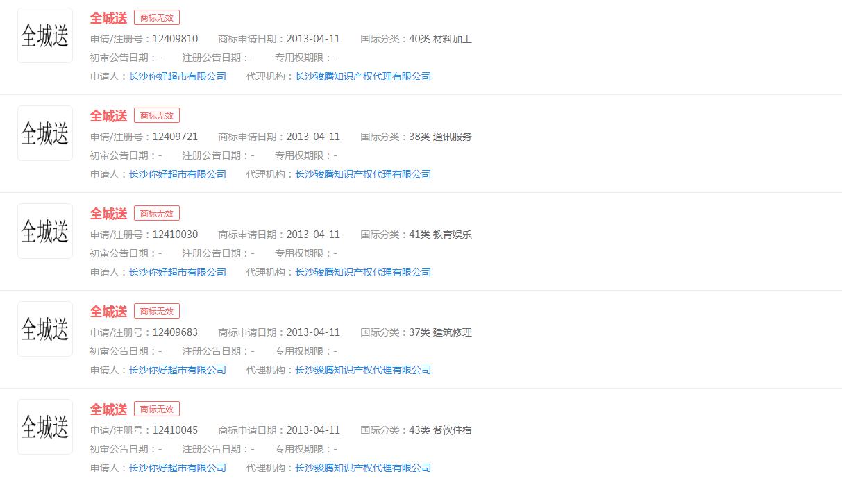美團外賣上線預制菜專區，在京開啟“全城送”，“全城送”商標申請無效