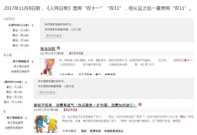 阿里巴巴注冊了含雙11、雙十一、11.11的商標名稱，卻沒注冊11·11