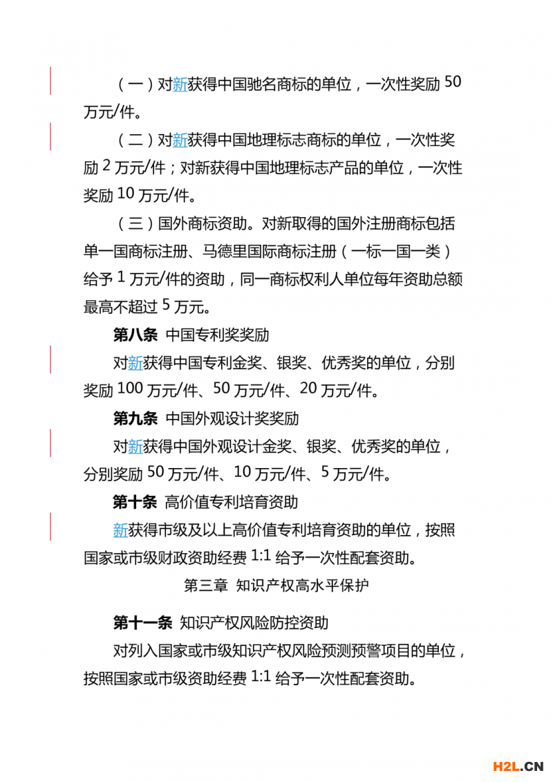 重慶高新區知識產權資助獎勵辦法，最高獎勵50萬！