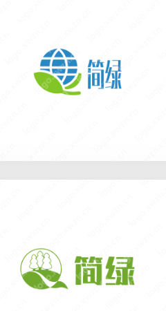 綠色生態(tài)行業(yè)：【簡(jiǎn)綠】logo設(shè)計(jì)作品欣賞~簡(jiǎn)單、無(wú)污染